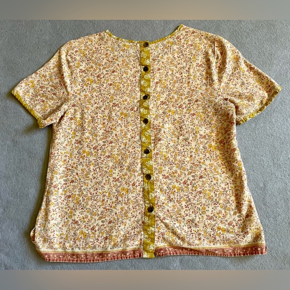 Madewell Women’s Blouse Floral Button Back Size 2XS Floral Print - Picture 2 of 6